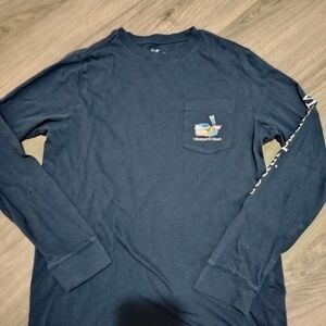 Vineyard Vines Men's Black Long Sleeve Shirt